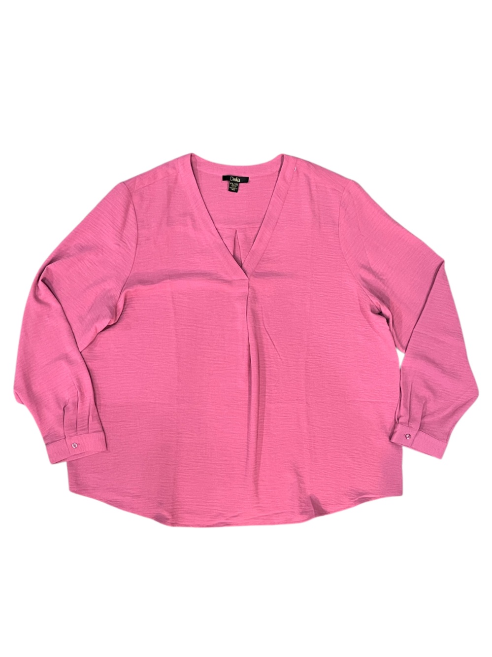 Dalia Long Sleeve Crepe Blouse Red Violet (Pink) XXL